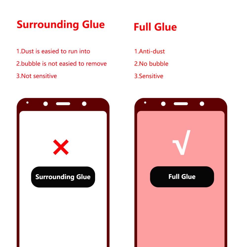 Full Glue Tempered Glass Xiaomi Redmi 7A Schwarz