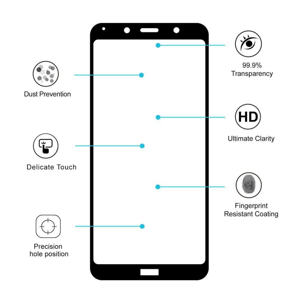 Full Glue Tempered Glass Xiaomi Redmi 7A Schwarz