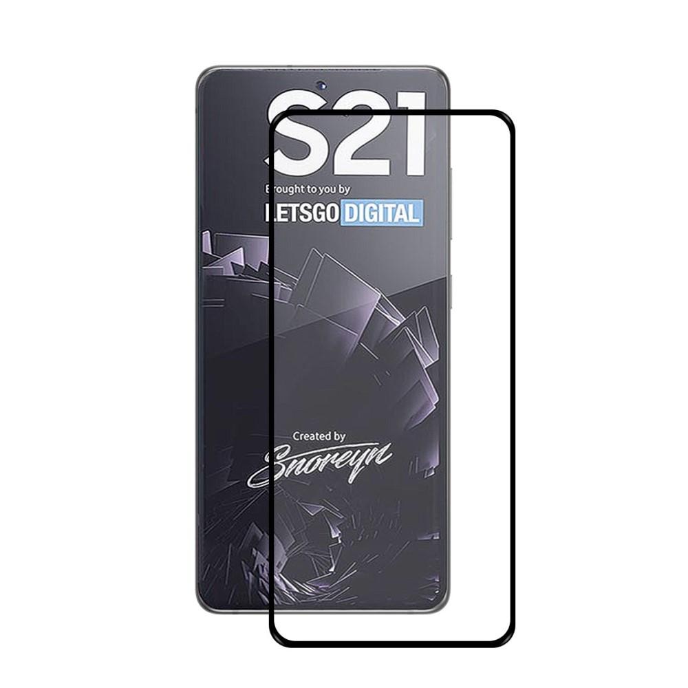 Full Glue Tempered Glass Samsung Galaxy S21 Schwarz