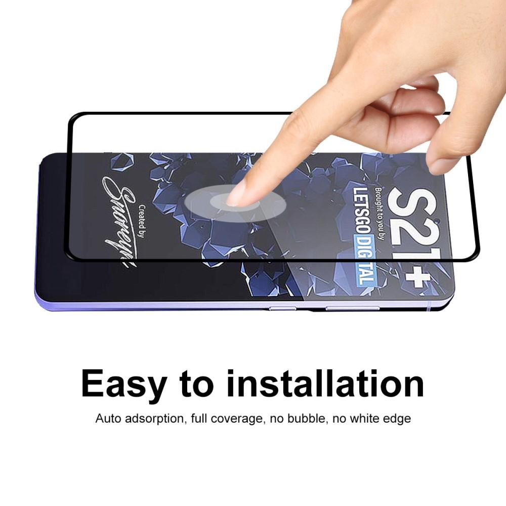 Full Glue Tempered Glass Samsung Galaxy S21 Plus Schwarz