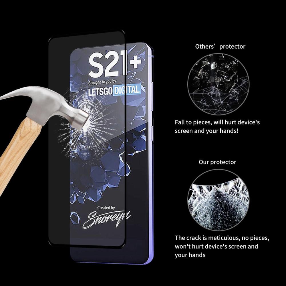 Full Glue Tempered Glass Samsung Galaxy S21 Plus Schwarz