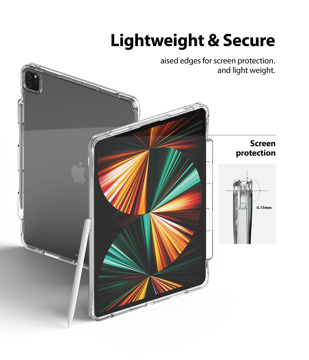 Fusion Plus Case iPad Pro 12.9 6th Gen (2022) Clear