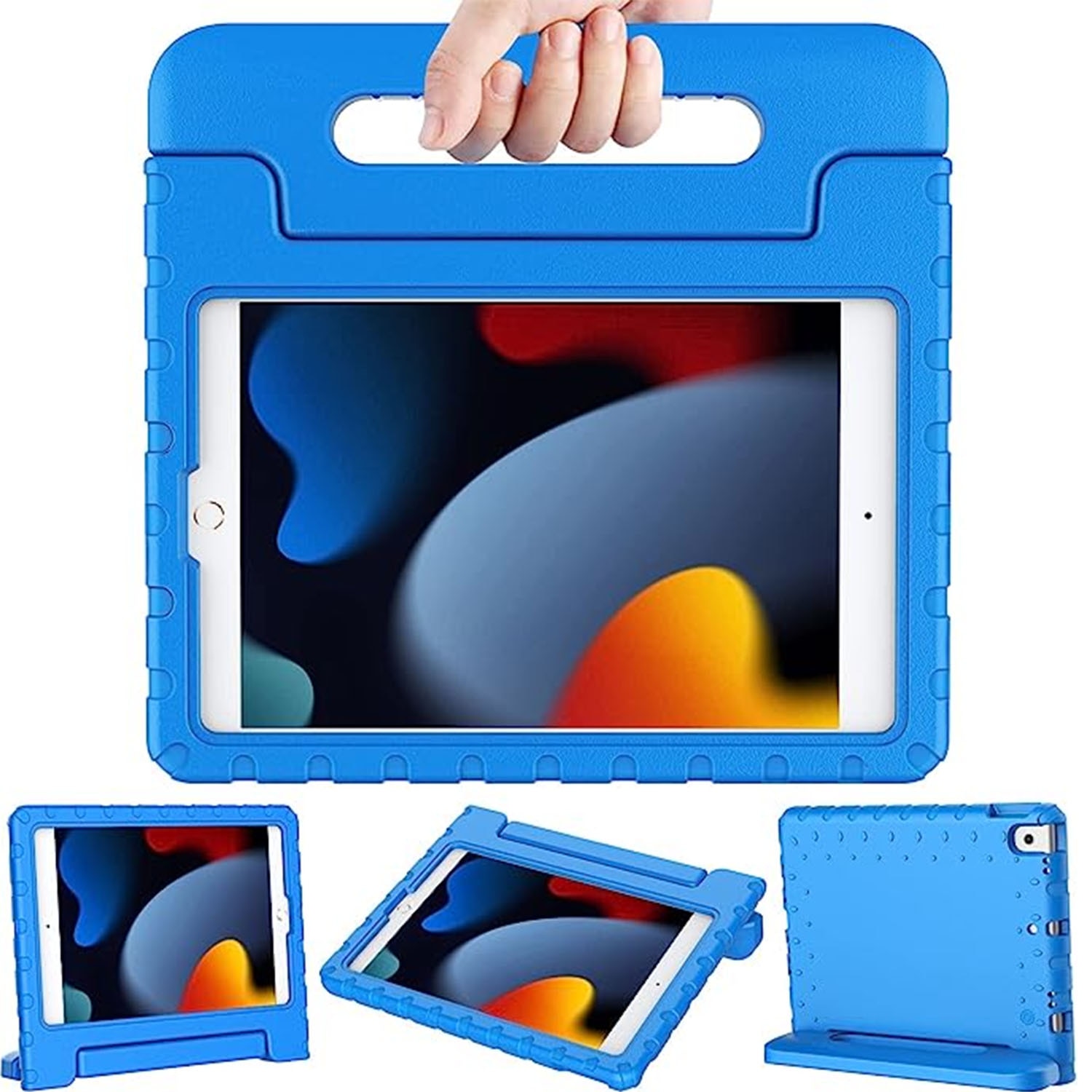 iPad 10.2 7th Gen (2019) Schutzhülle Kinder mit Kickständer EVA Blau