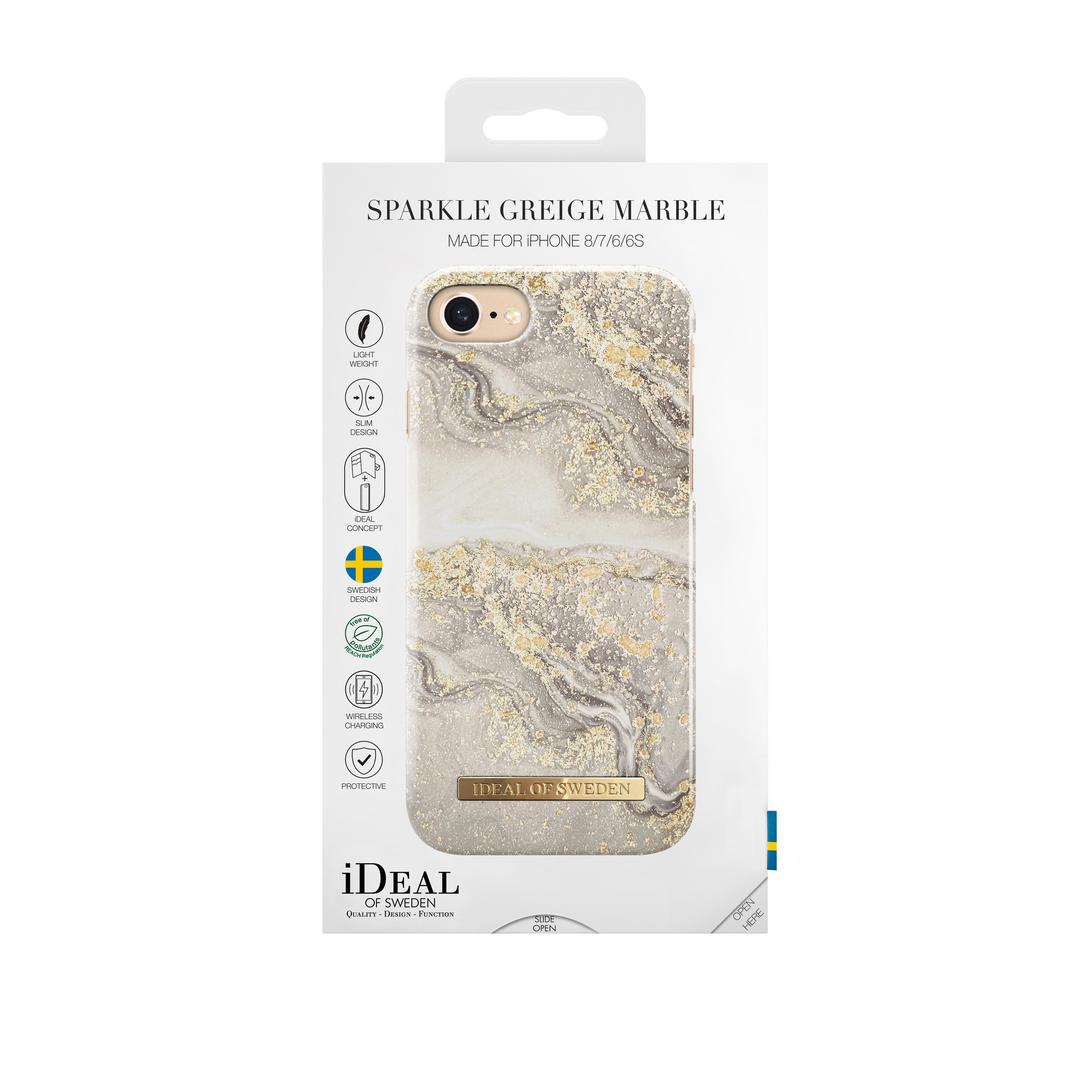 Fashion Case iPhone 7/8/SE Sparke Grey Marble