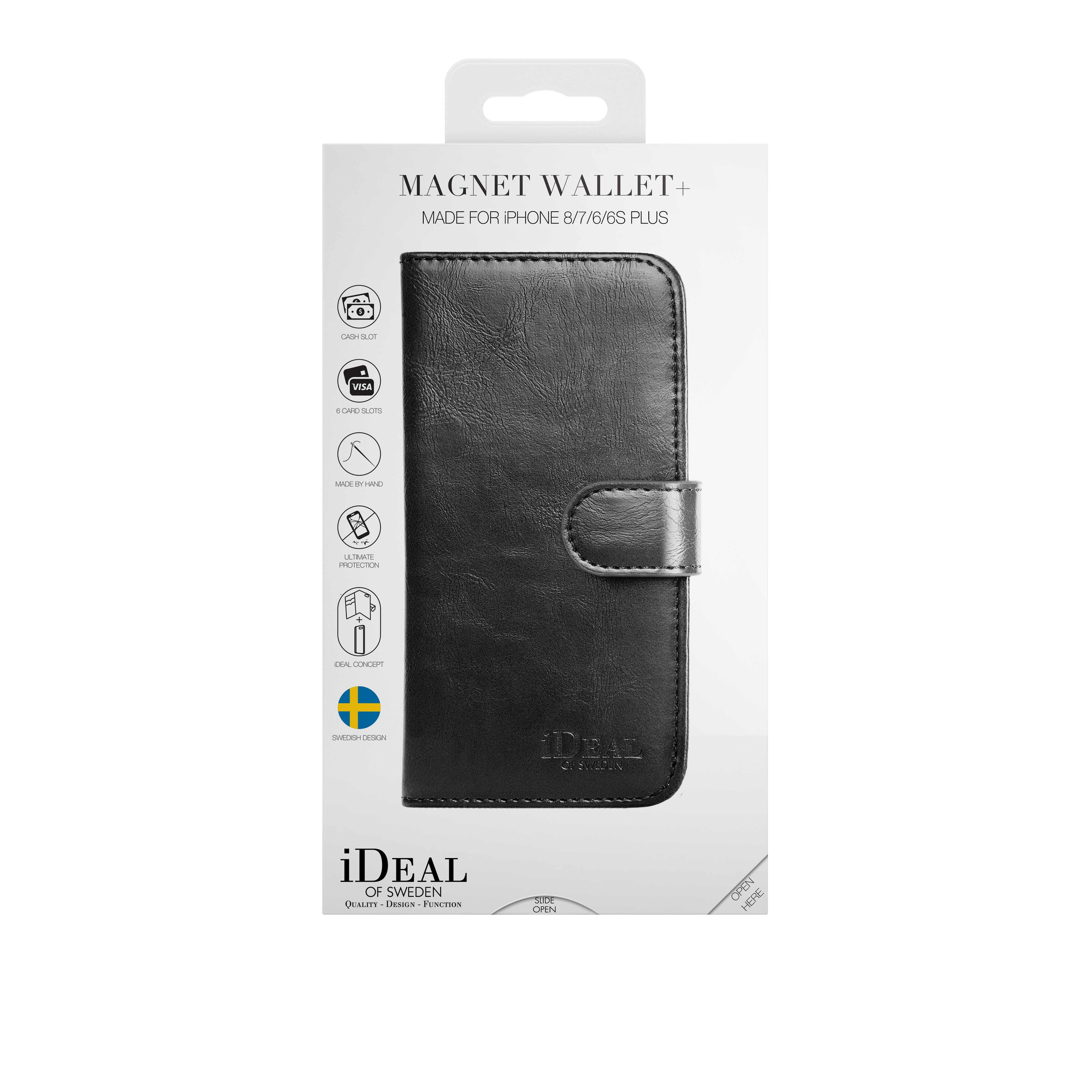 Magnet Wallet+ iPhone 7 Plus/8 Plus Black