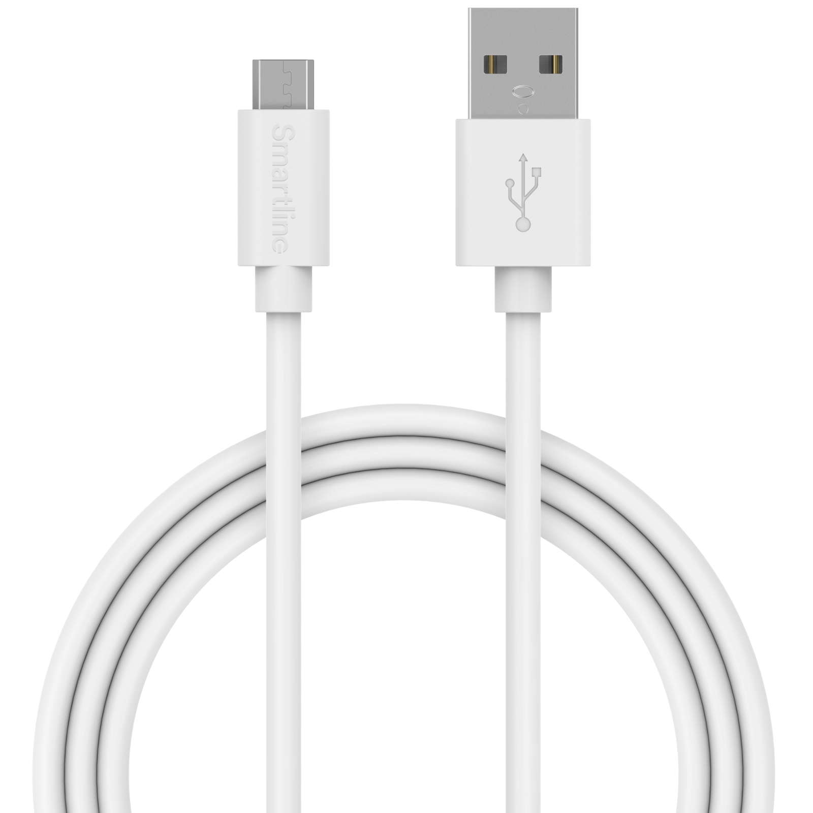 USB-kabel MicroUSB 1m Weiß