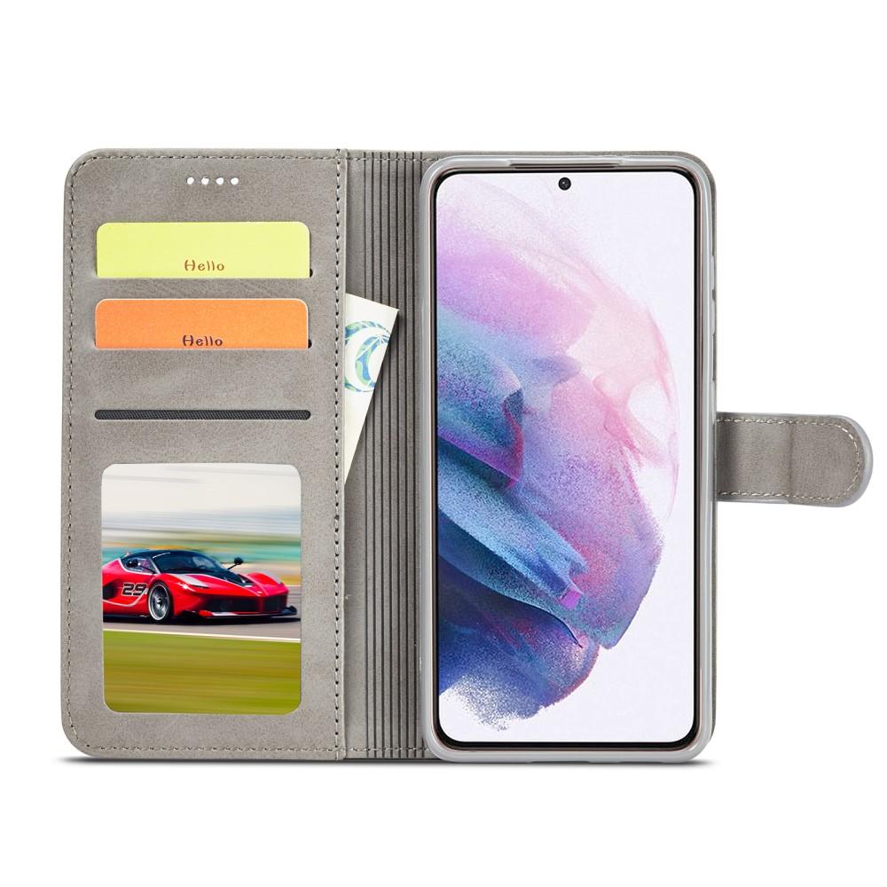 Portemonnaie-Hülle Samsung Galaxy S21 Grau