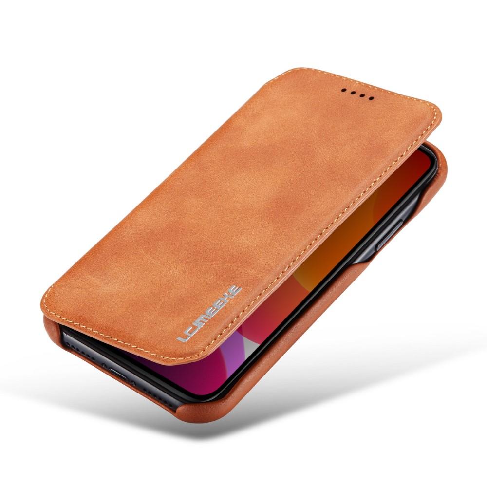 Slim Portemonnaie-Hülle iPhone 11 Cognac