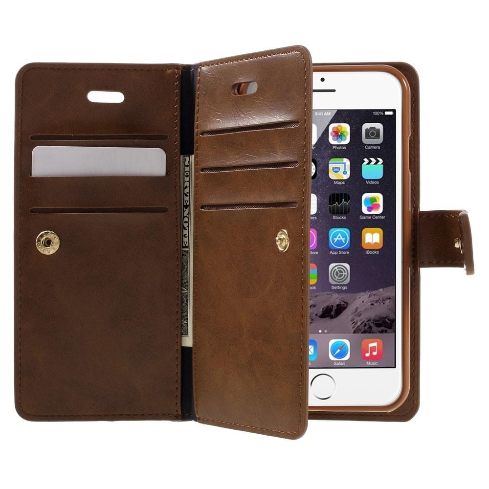 Mansoor Wallet Diary Case iPhone 7/8/SE Braun