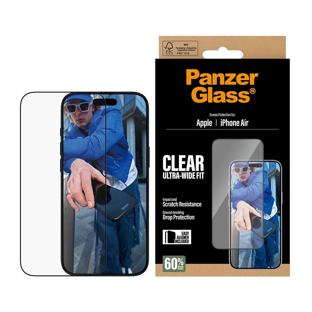 iPhone Air Screen Protector (with EasyAligner) Ultra Wide Fit