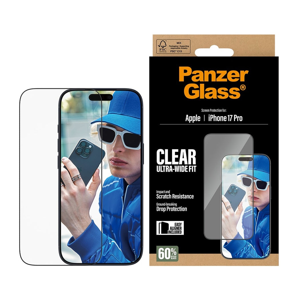 iPhone 17 Pro Screen Protector (with EasyAligner) Ultra Wide Fit