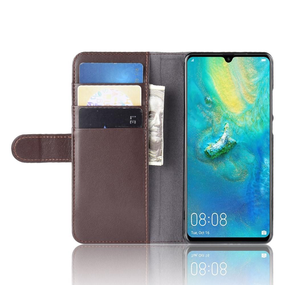 Huawei P30 Pro Echtlederhülle, braun