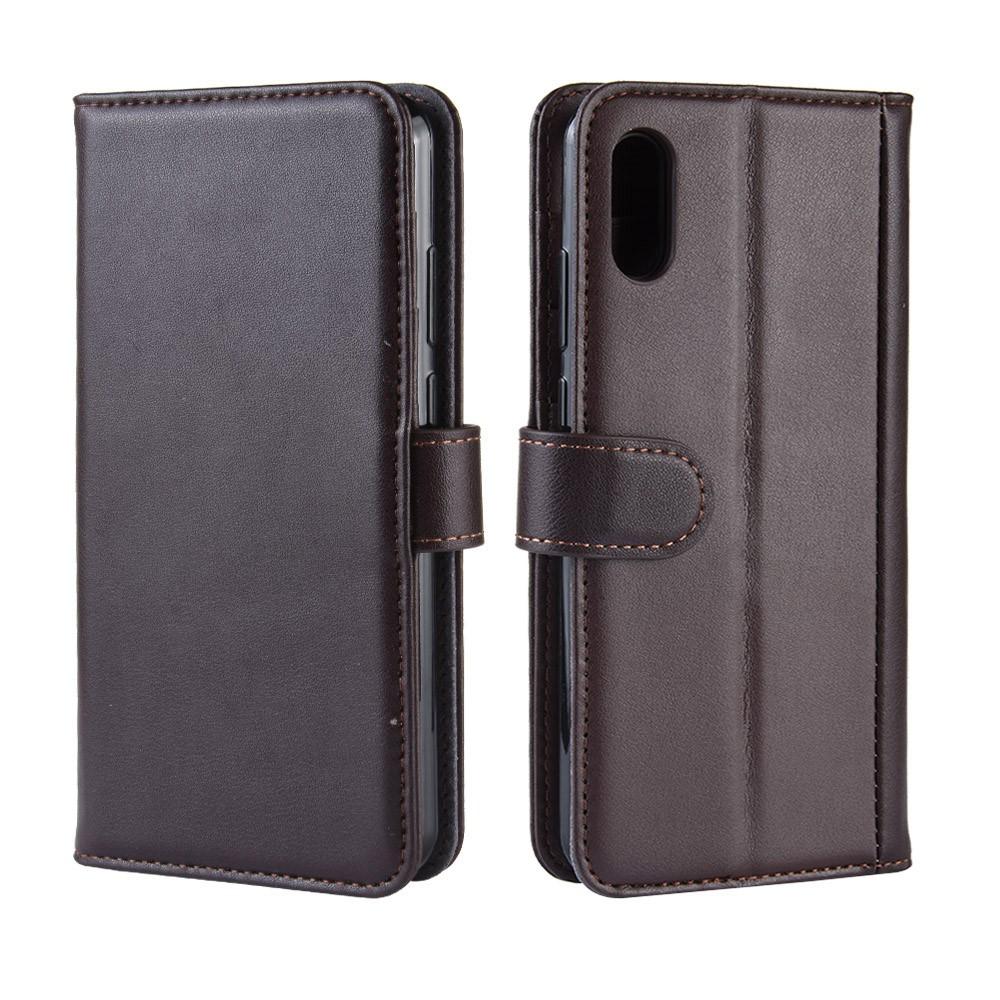 Huawei Y6 2019 Echtlederhülle Braun
