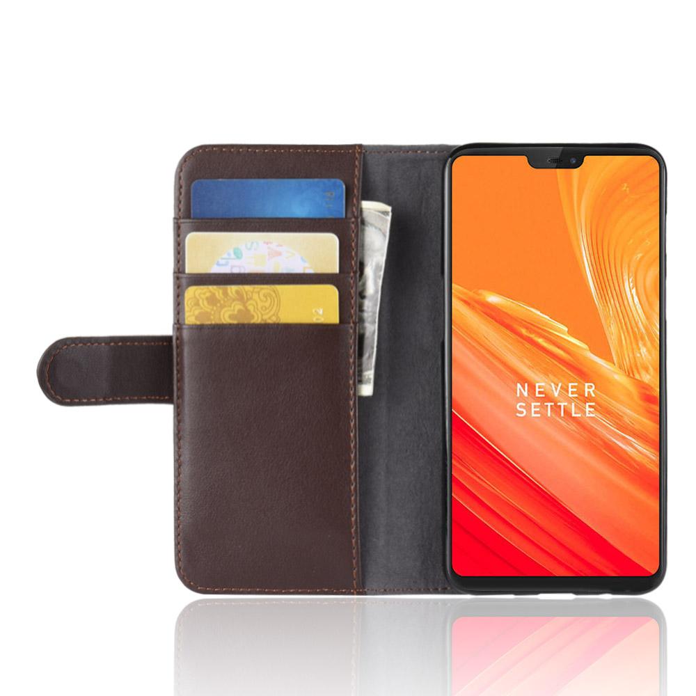 OnePlus 6 Echtlederhülle, braun