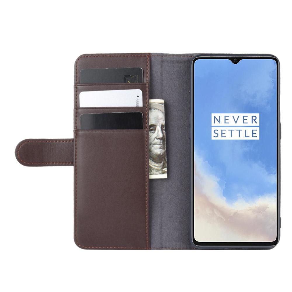 OnePlus 7T Echtlederhülle, braun