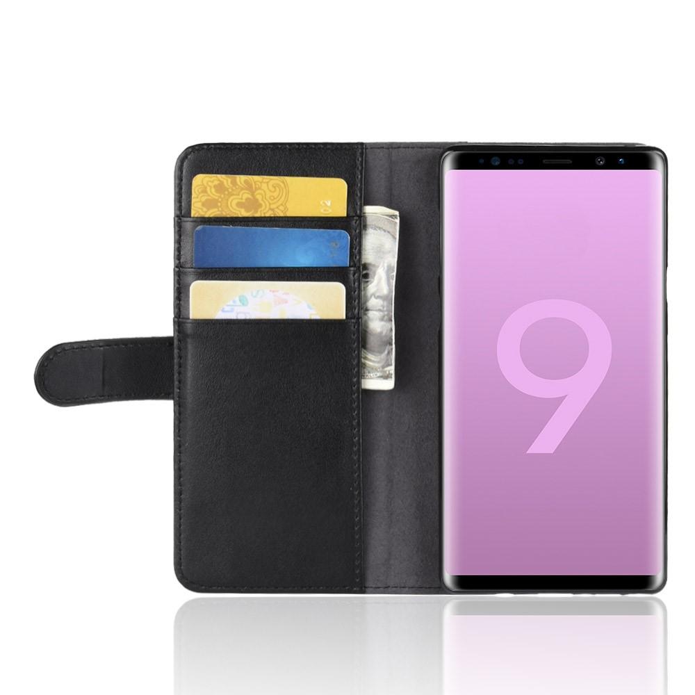 Samsung Galaxy Note 9 Echtlederhülle schwarz