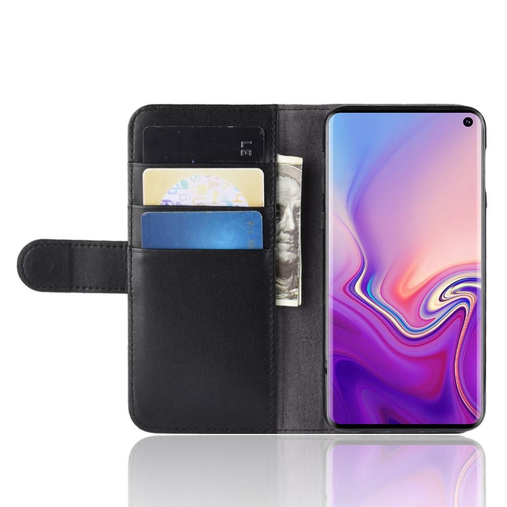 Samsung Galaxy S10e Echtlederhülle, schwarz