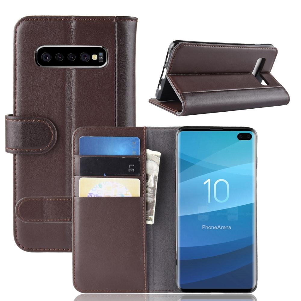 Samsung Galaxy S10 Plus Echtlederhülle Braun