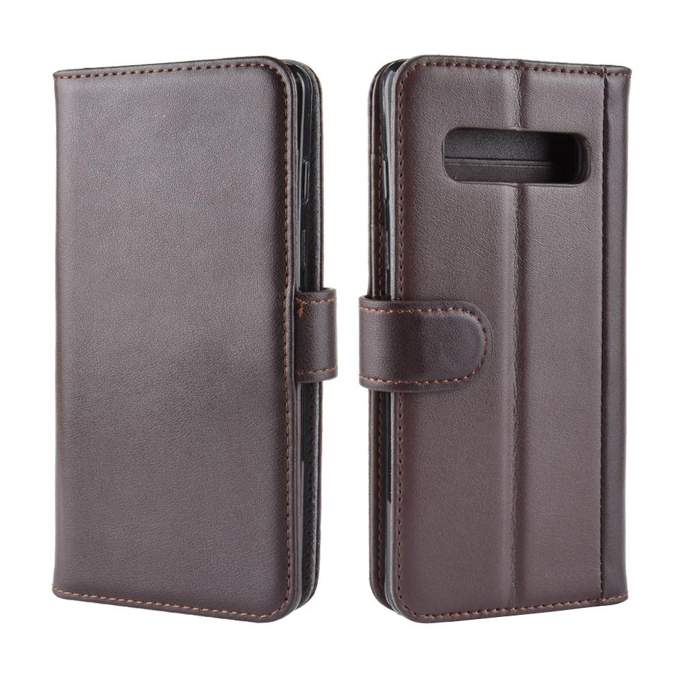 Samsung Galaxy S10 Plus Echtlederhülle Braun