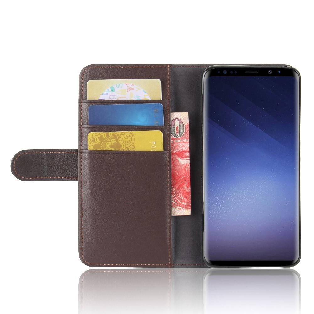 Samsung Galaxy S9 Lederhülle aus Echtem Leder Braun