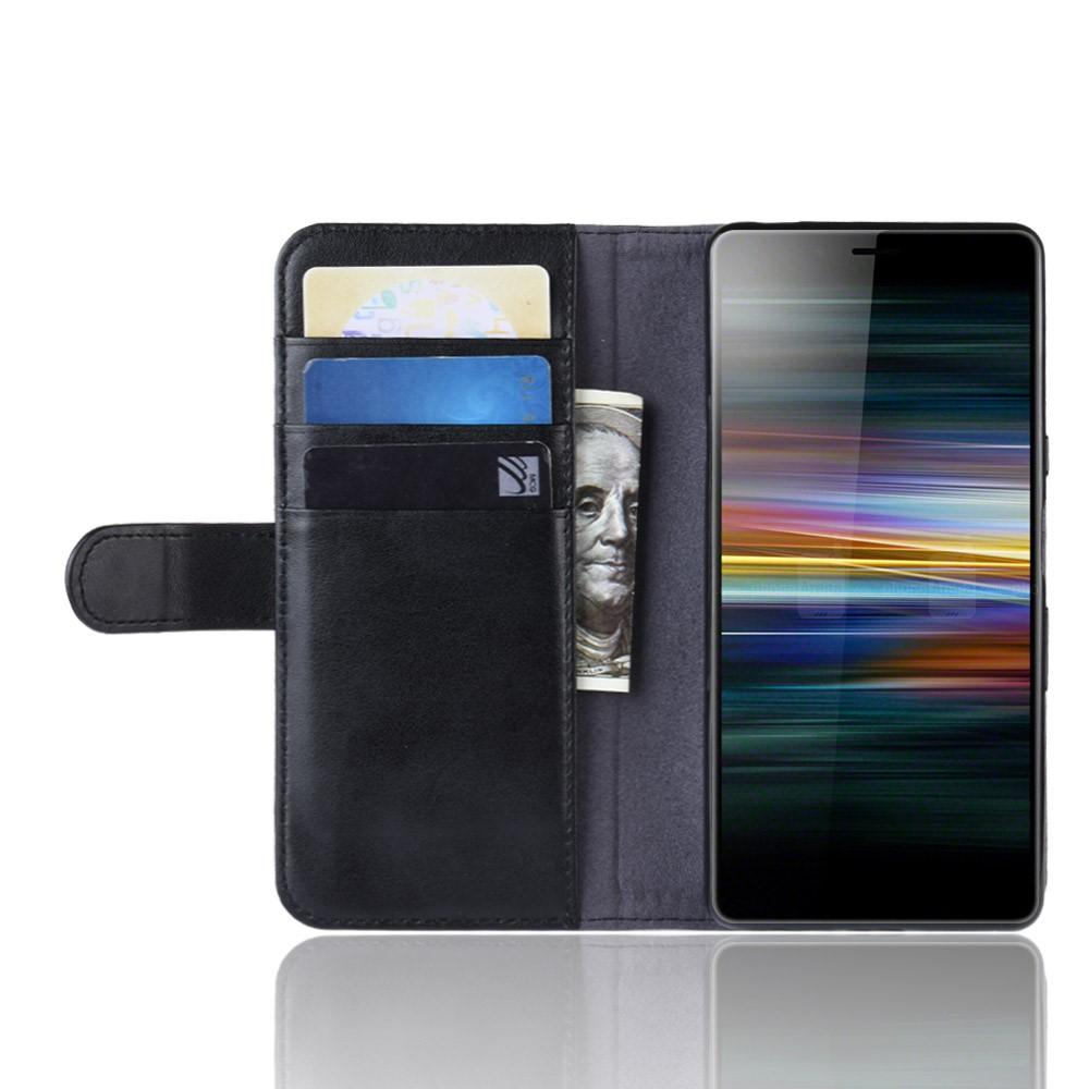 Sony Xperia L3 Echtlederhülle, schwarz