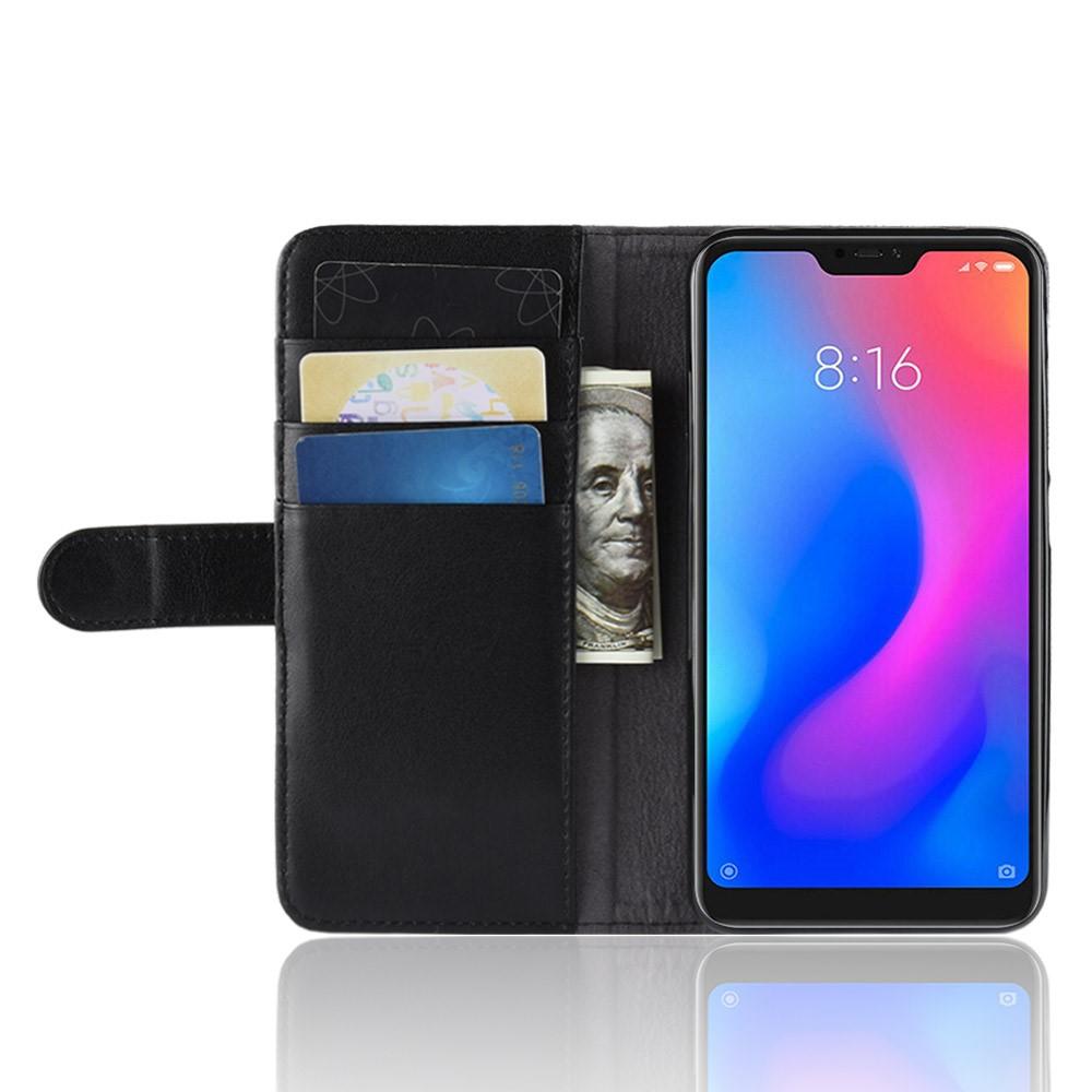 Xiaomi Mi A2 Lite Echtlederhülle Schwarz