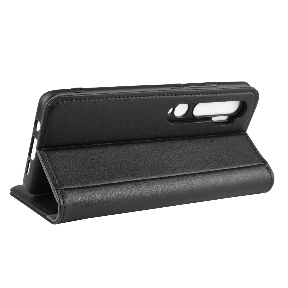 Xiaomi Mi Note 10/10 Pro Echtlederhülle Schwarz