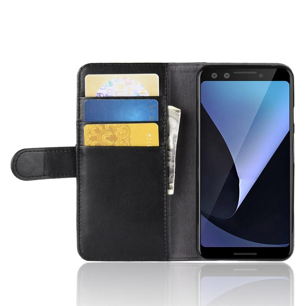 Google Pixel 3 Lederhülle aus Echtem Leder, schwarz