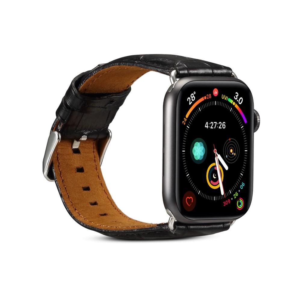 Apple Watch Ultra 2 49mm Armband Krokodil schwarz