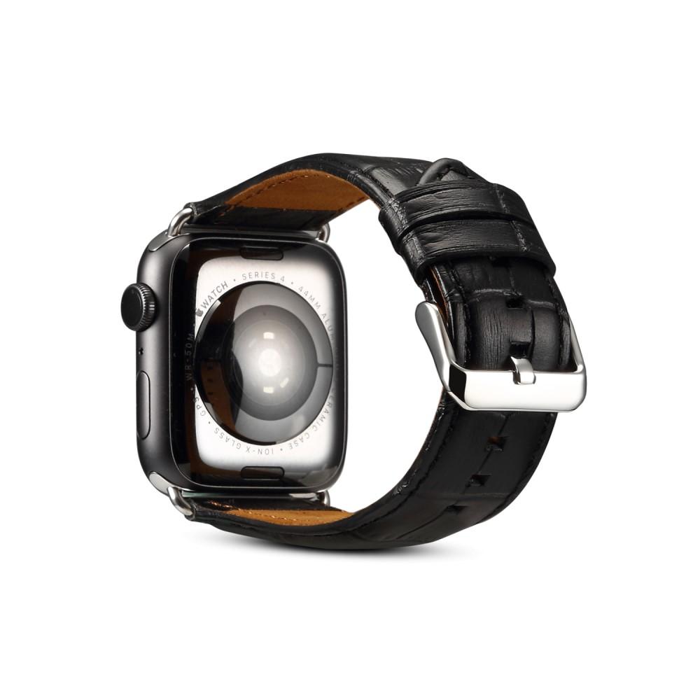 Apple Watch Ultra 2 49mm Armband Krokodil schwarz