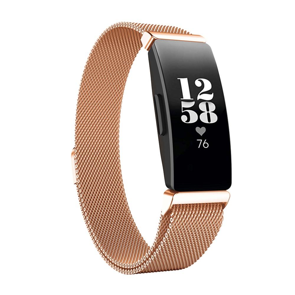 Fitbit Inspire/Inspire 2 Milanaise Armband Roségold