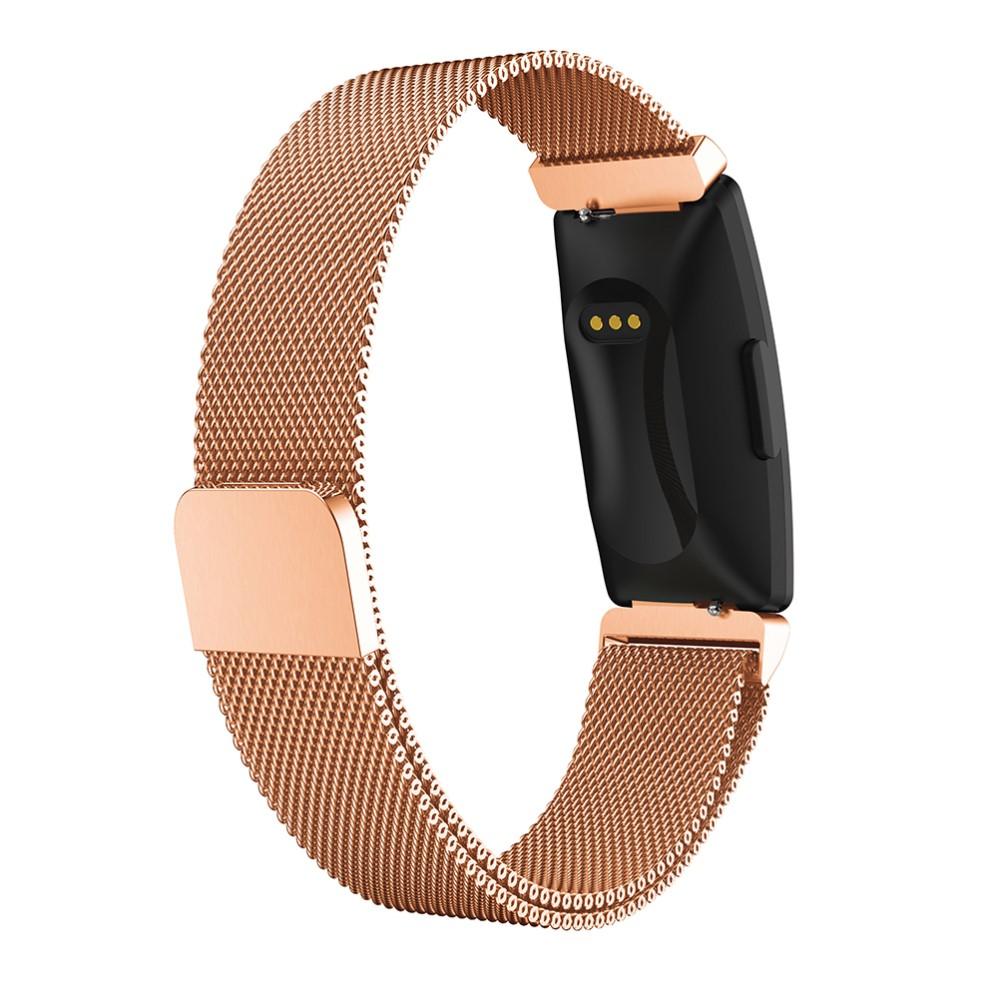 Fitbit Inspire/Inspire 2 Milanaise-Armband, roségold