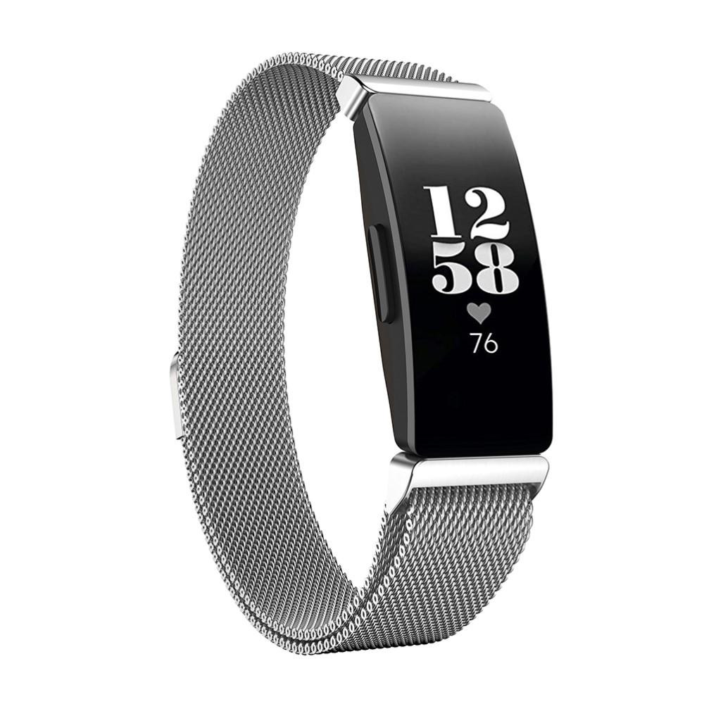 Fitbit Inspire/Inspire 2 Milanaise-Armband, silber