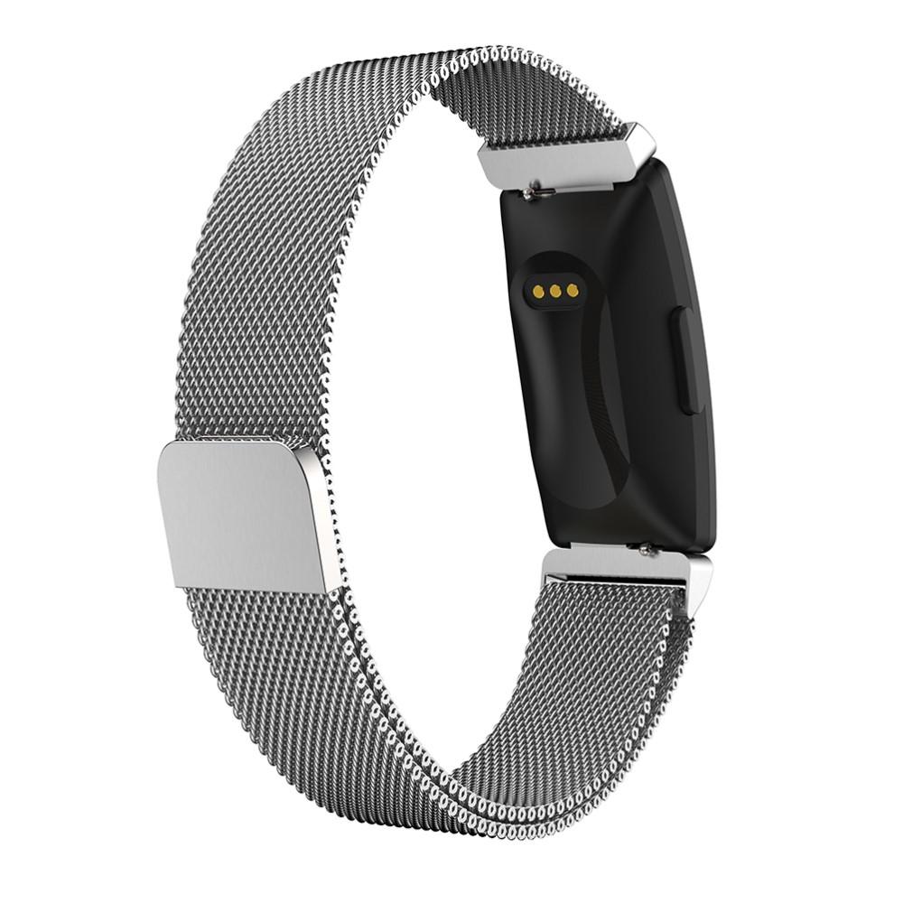 Fitbit Inspire/Inspire 2 Milanaise-Armband, silber