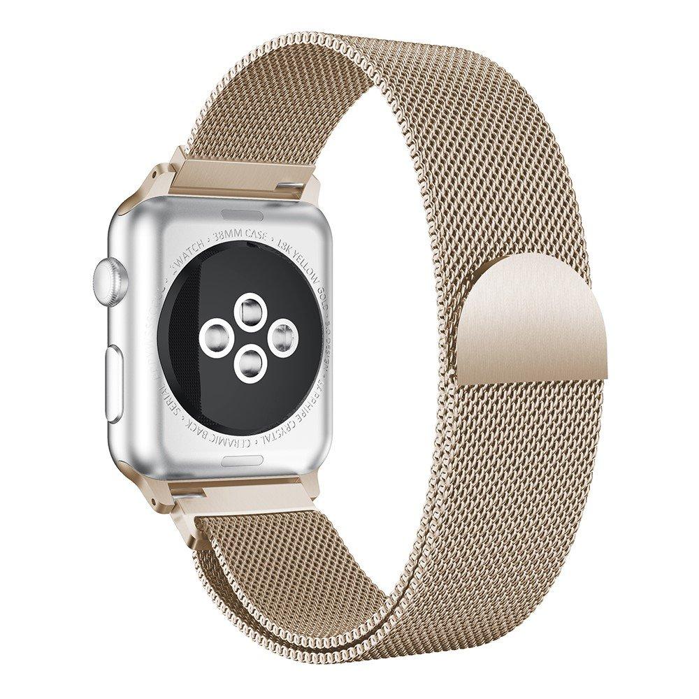 Apple Watch 45mm Series 8-Milanaise-Armband, champagner gold