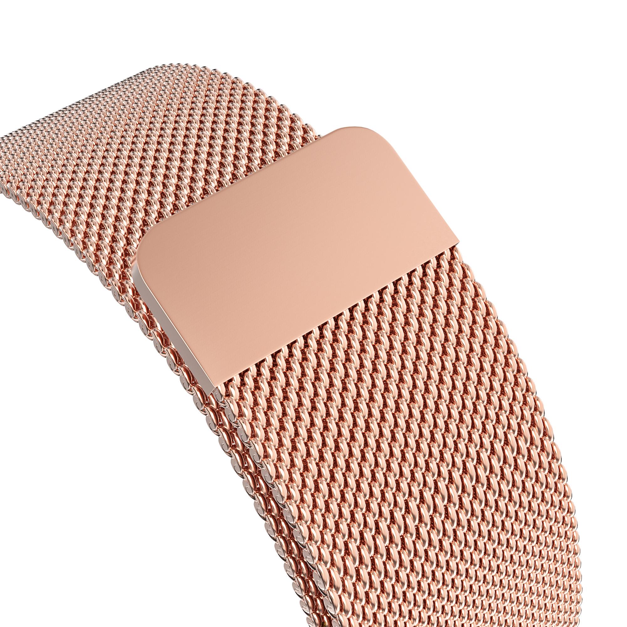 Apple Watch 45mm Series 8-Milanaise-Armband, roségold