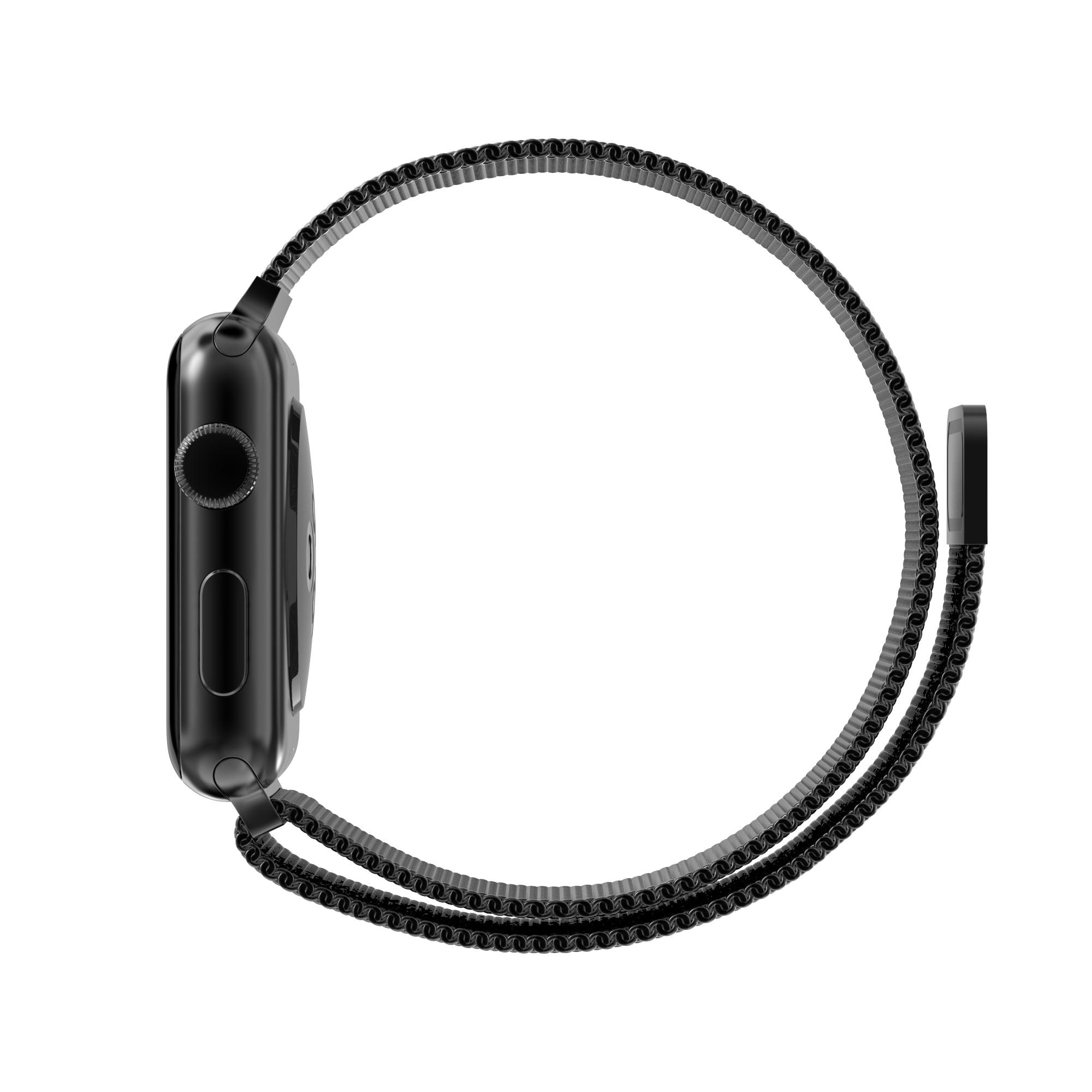 Apple Watch Series 8 45mm Milanaise-Armband Schwarz
