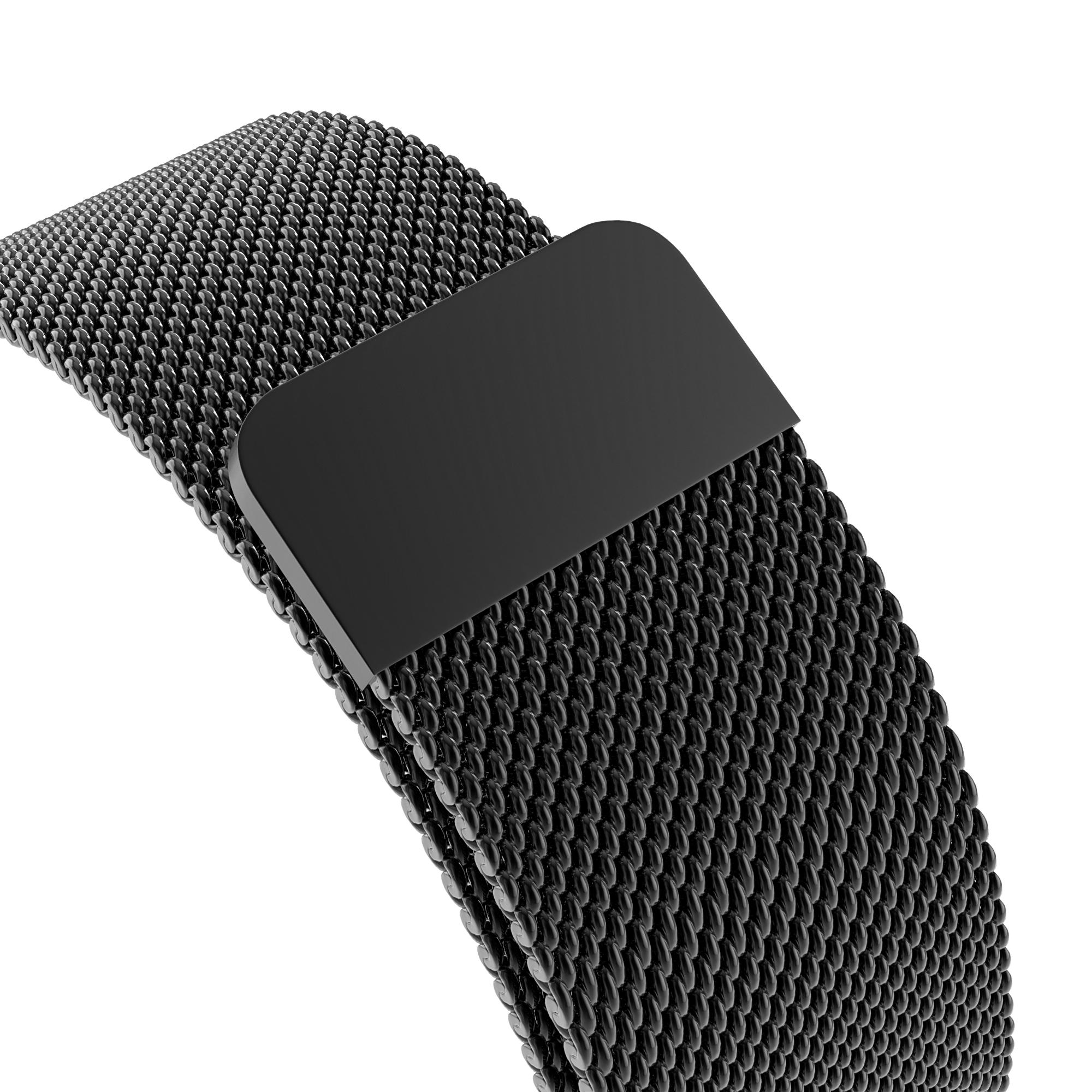 Apple Watch Series 8 45mm Milanaise-Armband Schwarz