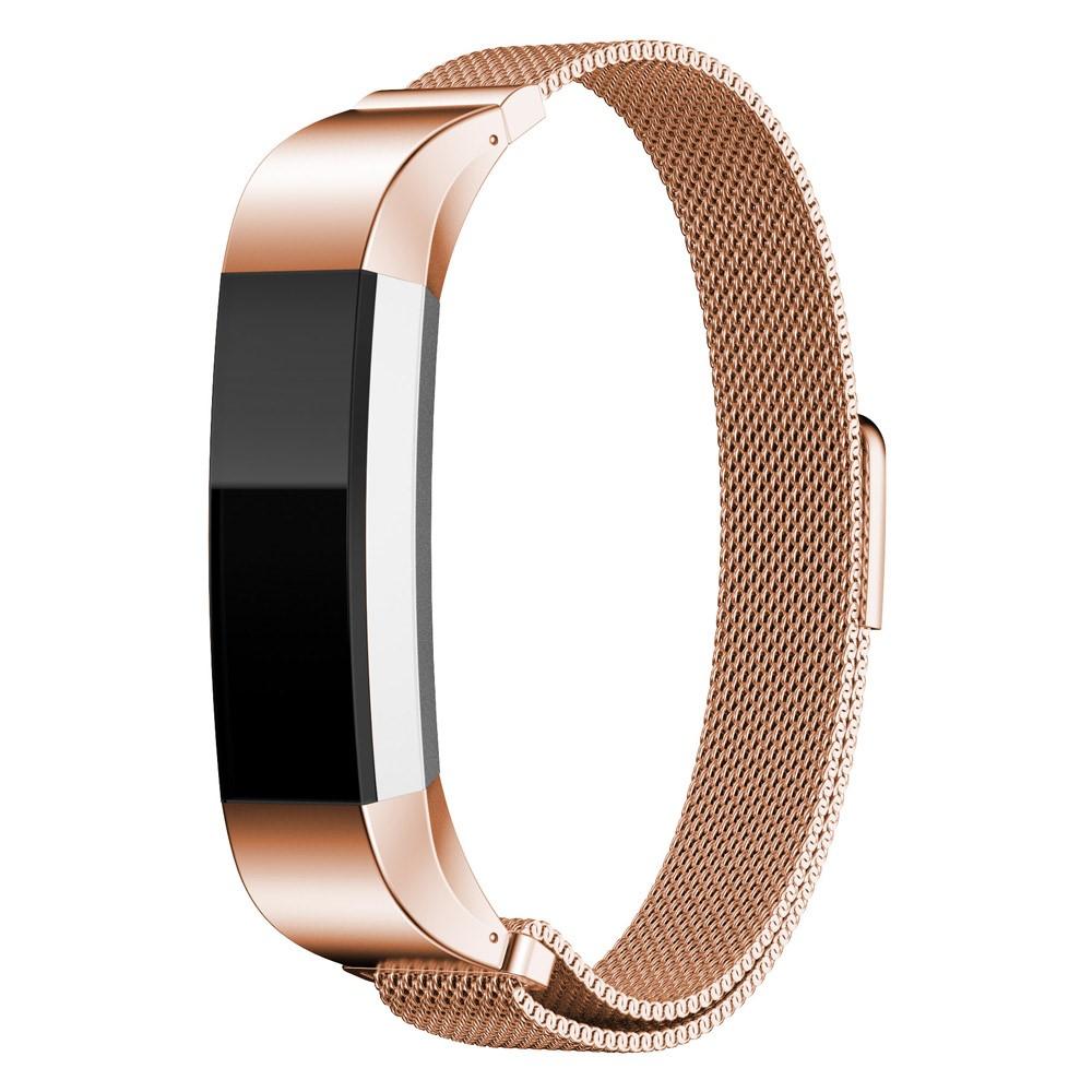 Fitbit Alta/Alta HR Milanaise-Armband, roségold