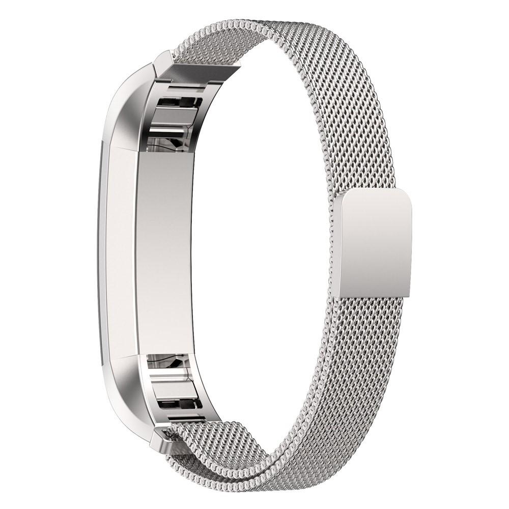 Fitbit Alta/Alta HR Milanaise-Armband, silber