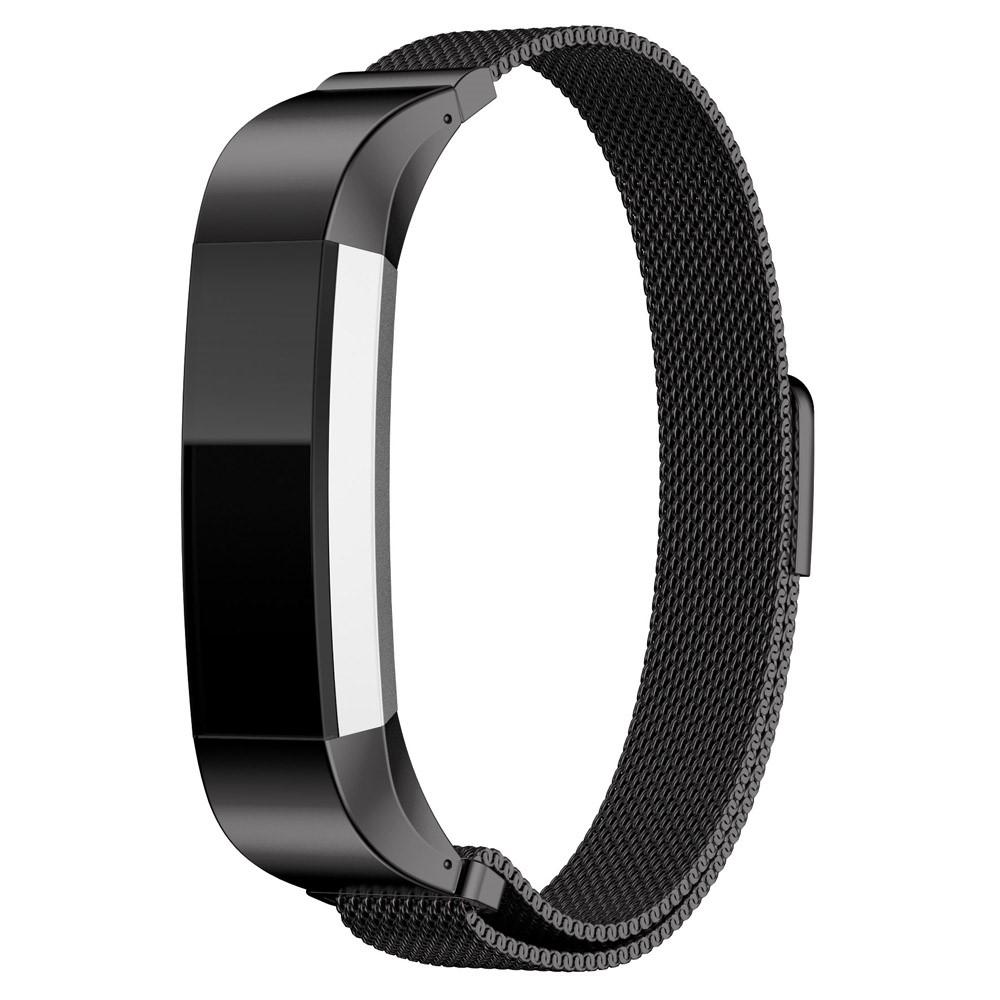 Fitbit Alta/Alta HR Milanaise-Armband, schwarz