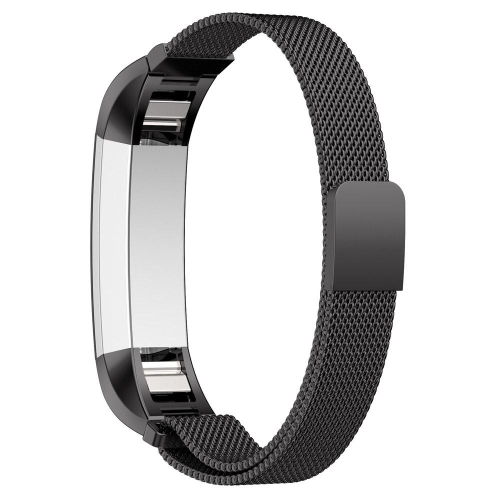 Fitbit Alta/Alta HR Milanaise-Armband, schwarz