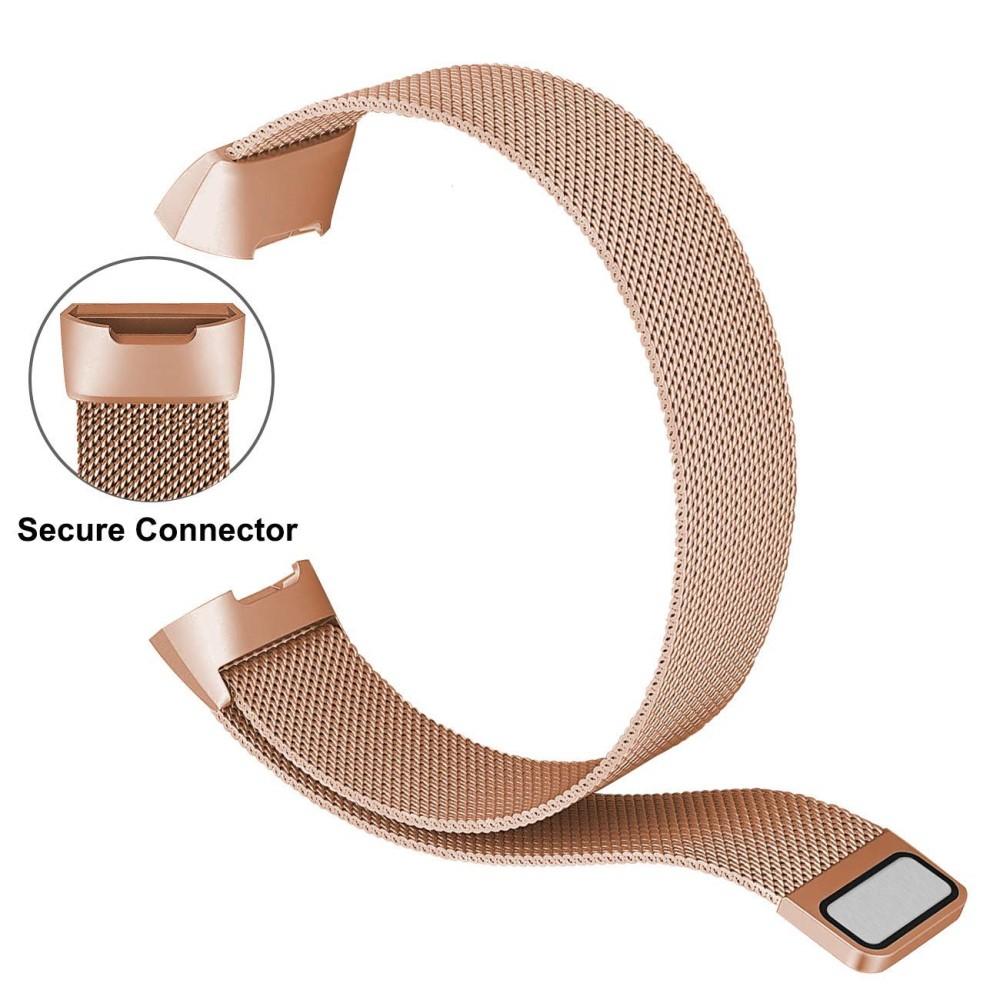 Fitbit Charge 3/4 Milanaise-Armband, roségold