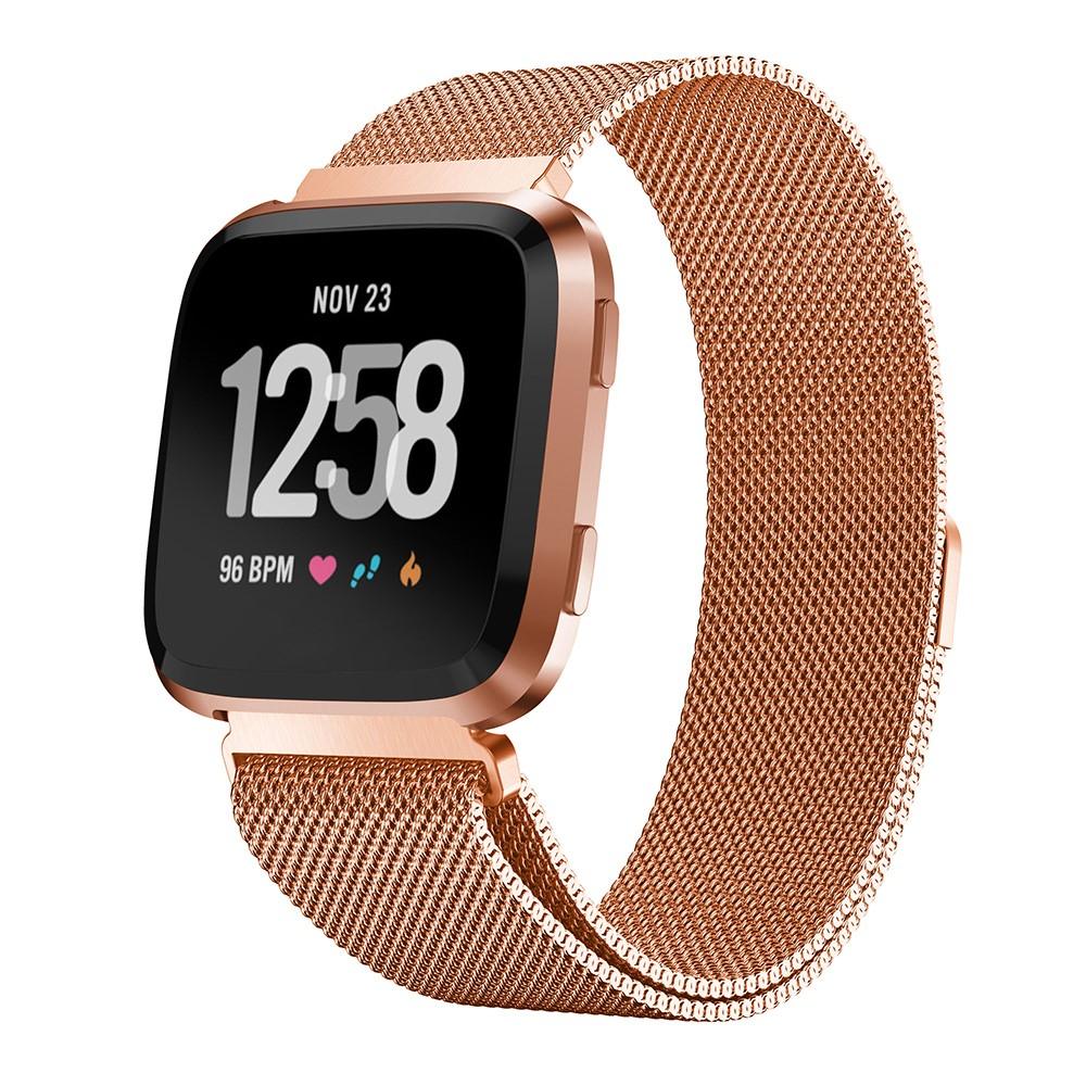 Fitbit Versa/Versa 2 Milanaise-Armband, roségold