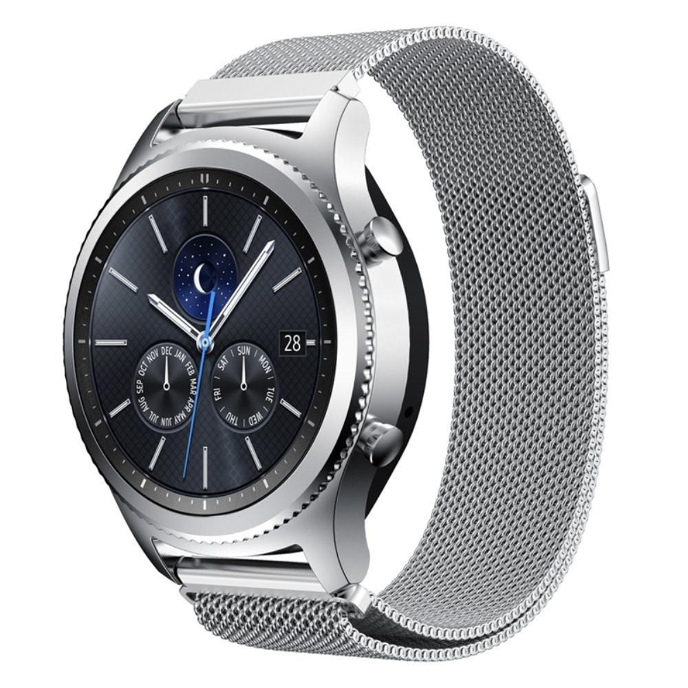 Samsung Gear S3 Frontier/S3 Classic Milanaise-Armband, silber