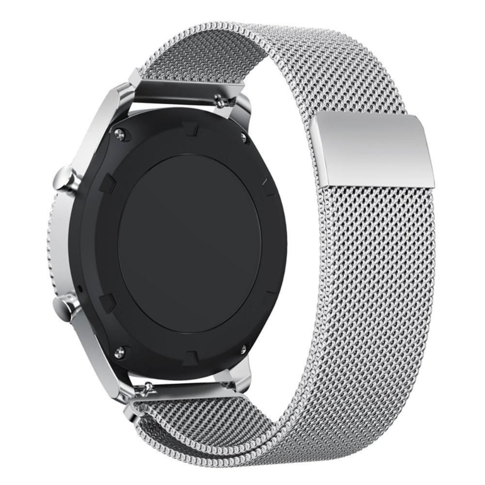 Samsung Gear S3 Frontier/S3 Classic Milanaise-Armband, silber