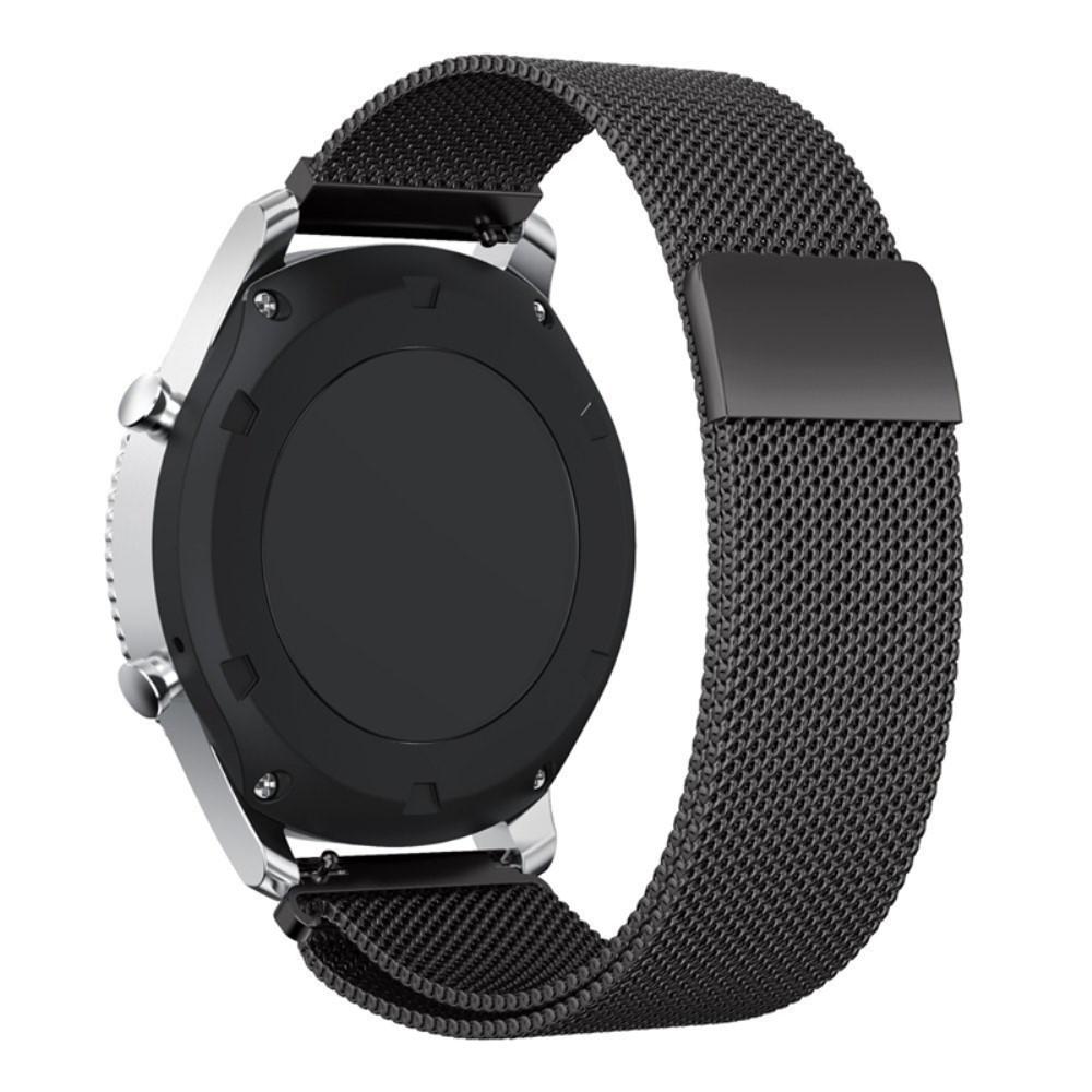 Samsung Gear S3 Frontier/S3 Classic Milanaise-Armband, schwarz