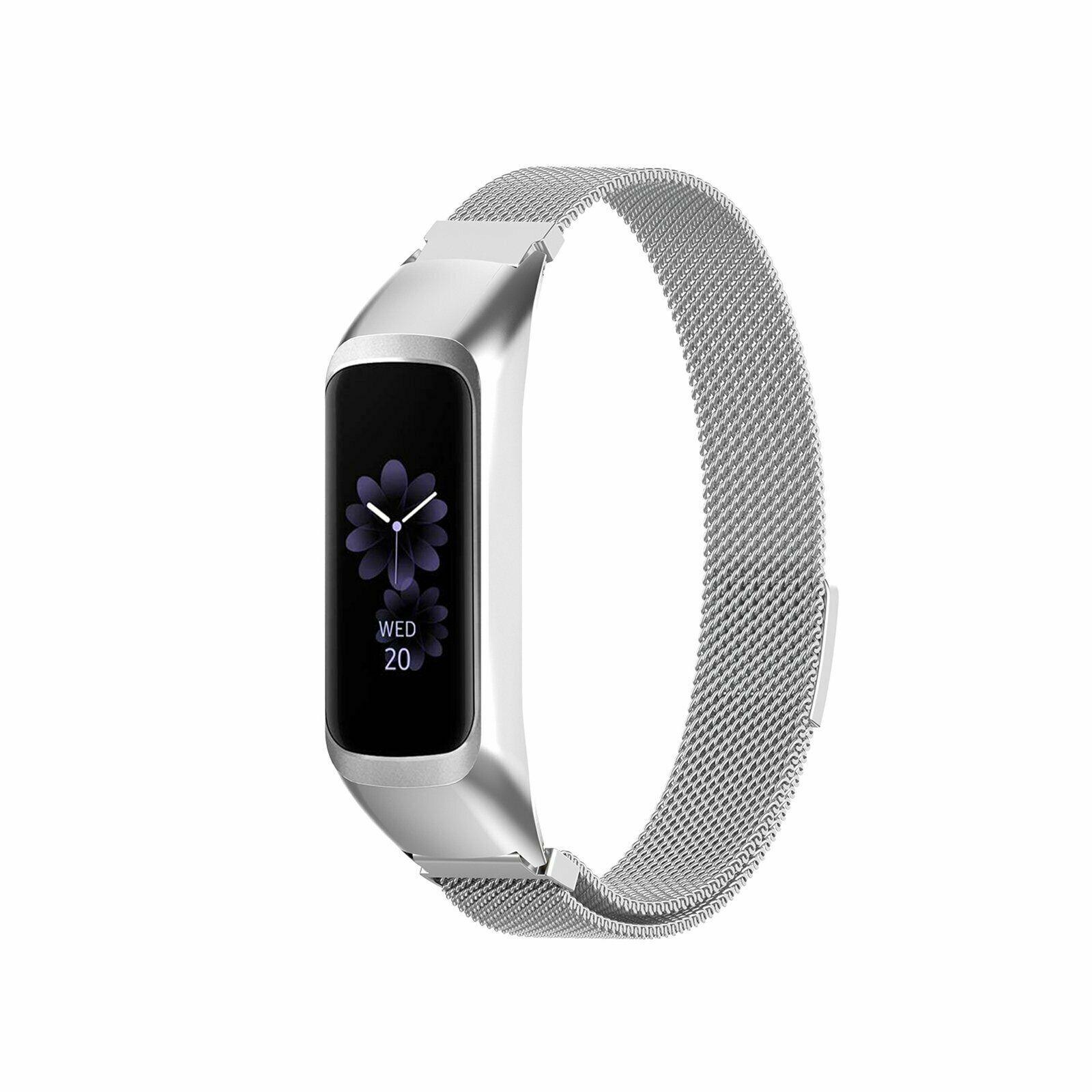 Samsung Galaxy Fit e Milanaise-Armband, silber