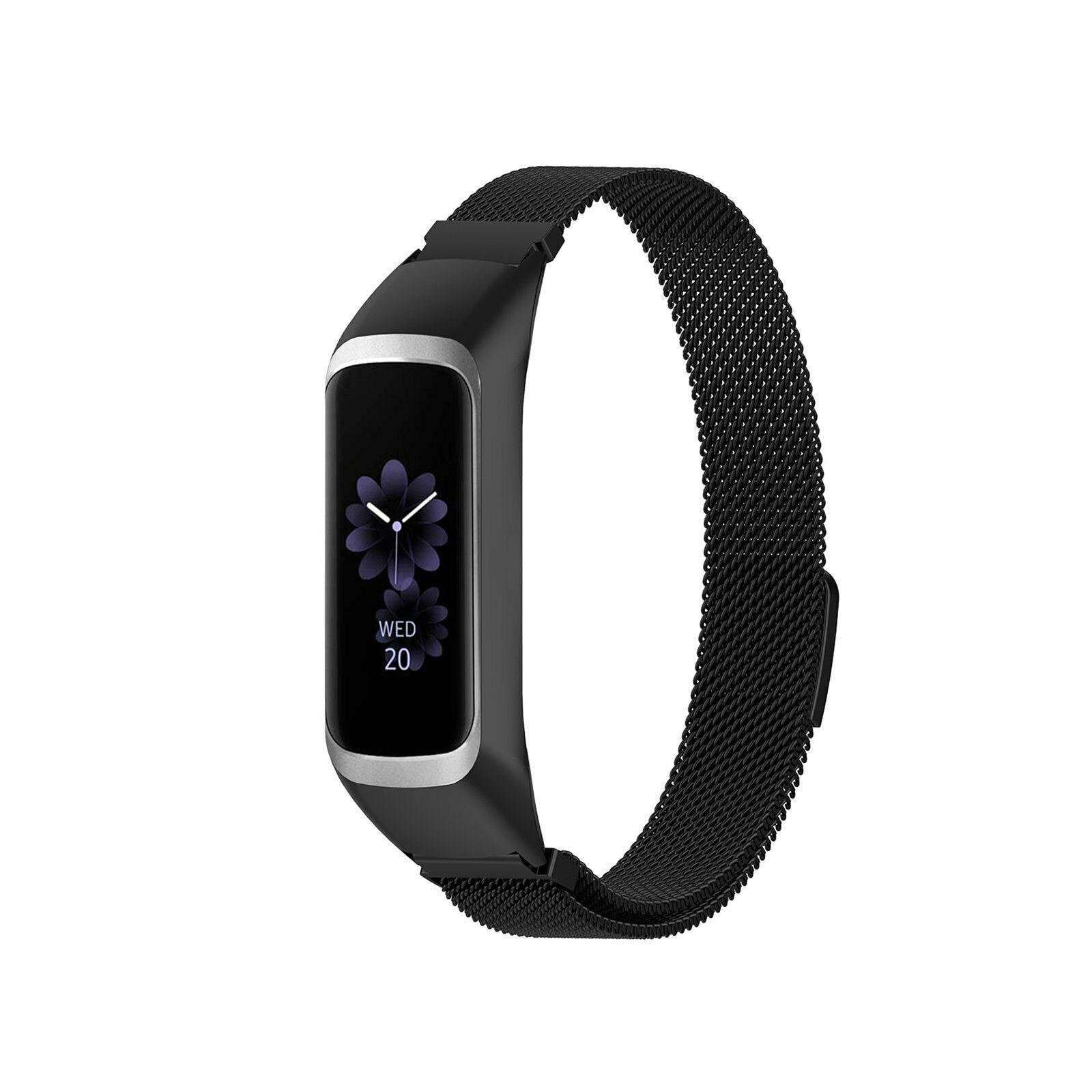 Samsung Galaxy Fit e Milanaise-Armband, schwarz