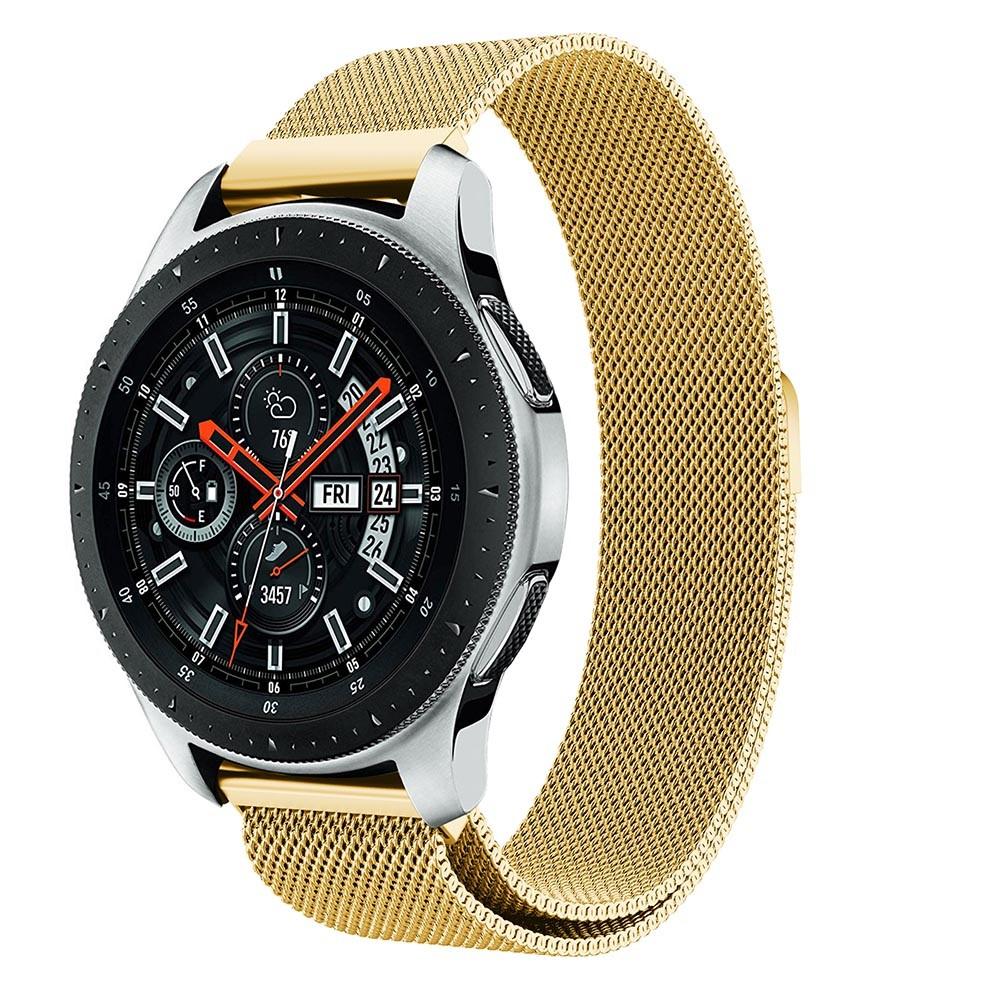 Samsung Galaxy Watch 46mm Milanaise Armband Gold